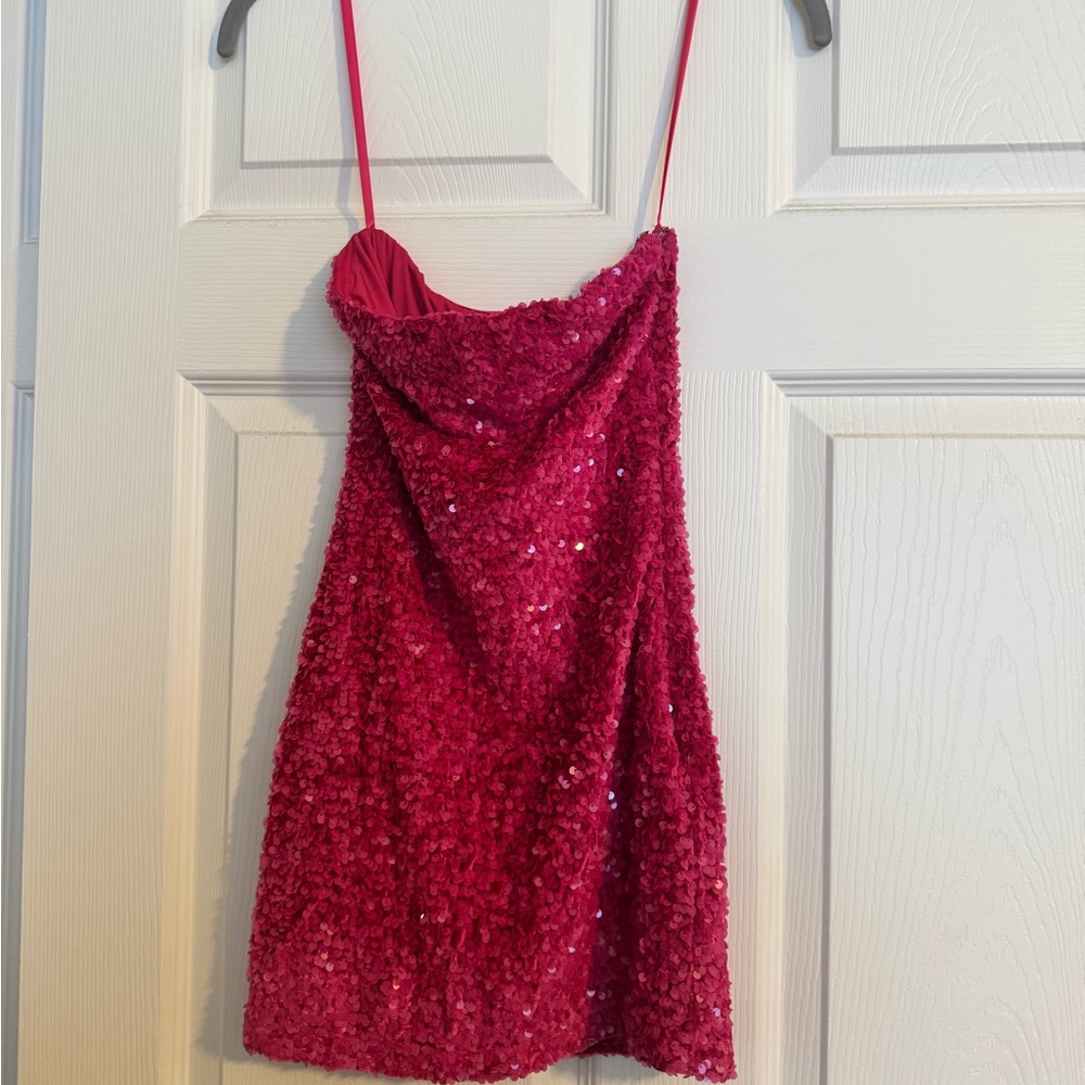 Pink princess Polly sequin Mini Dress